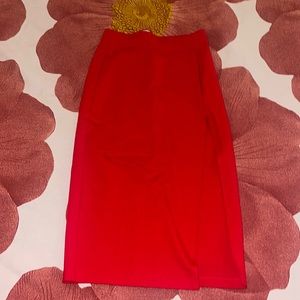 Babaton Red Pencil Skirt